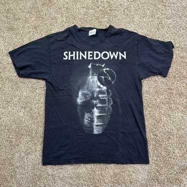 Vintage 00s Shinedown T-shirt Size Medium Rock Ba… - image 1