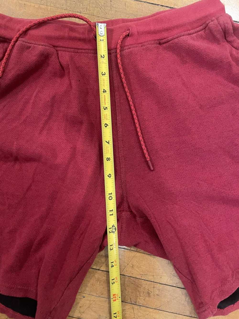 Designer Empyre Sweat Shorts, Red, Size Small - image 4