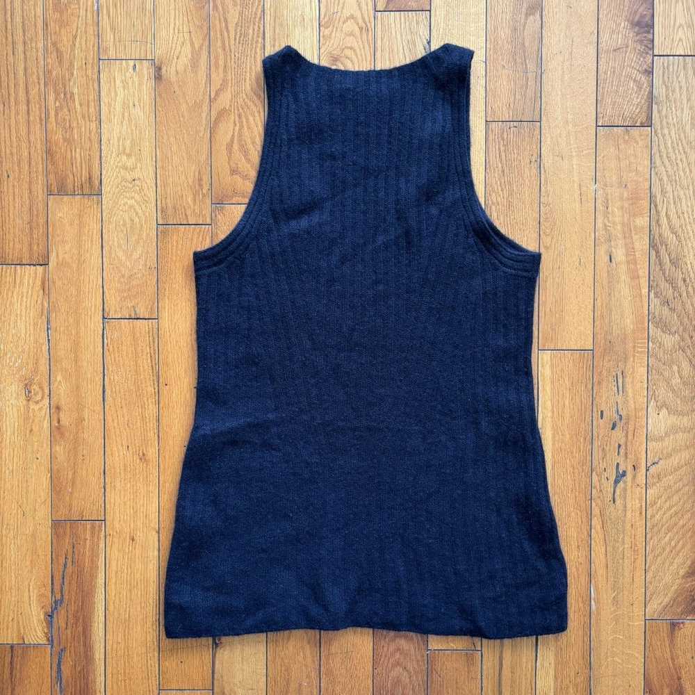 The Row Black Sweater Knit Tank Top - image 2