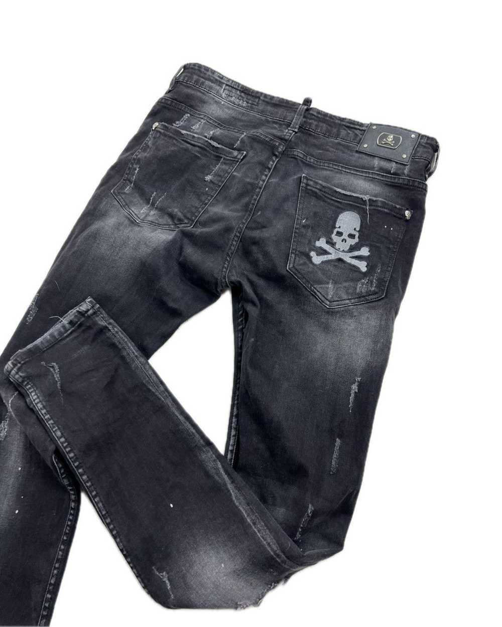 Designer × Vintage Philipp Plein jeans w34 dark w… - image 1