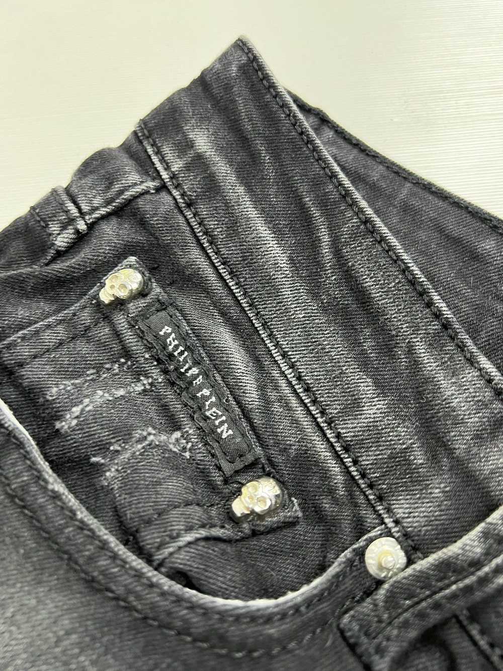 Designer × Vintage Philipp Plein jeans w34 dark w… - image 7