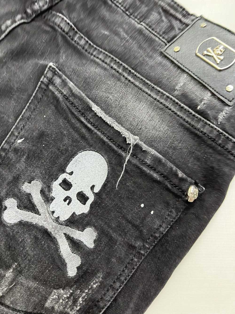 Designer × Vintage Philipp Plein jeans w34 dark w… - image 8