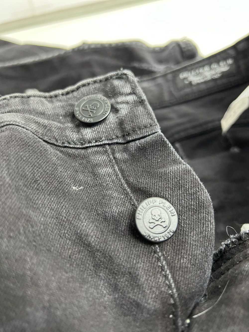 Designer × Vintage Philipp Plein jeans w34 dark w… - image 9
