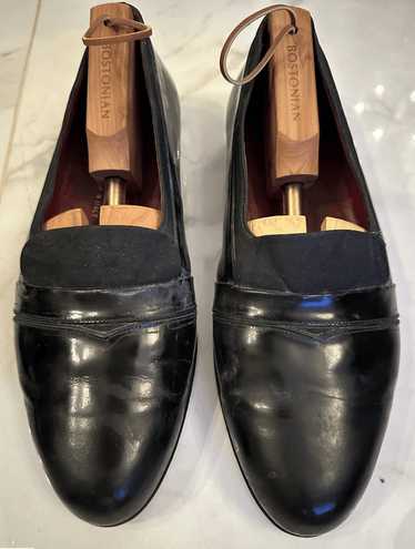 Bally Vintage Black Bally Banner Loafers