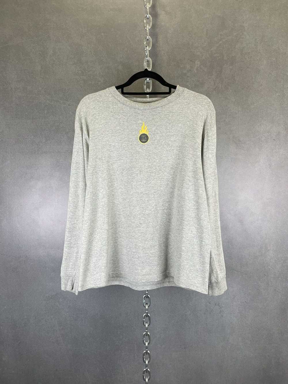 Nike Vintage Y2K Nike air grey long sleeve t shir… - image 2