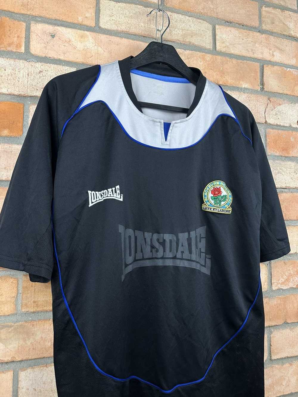 Lonsdale × Soccer Jersey × Vintage Vintage Blackb… - image 3