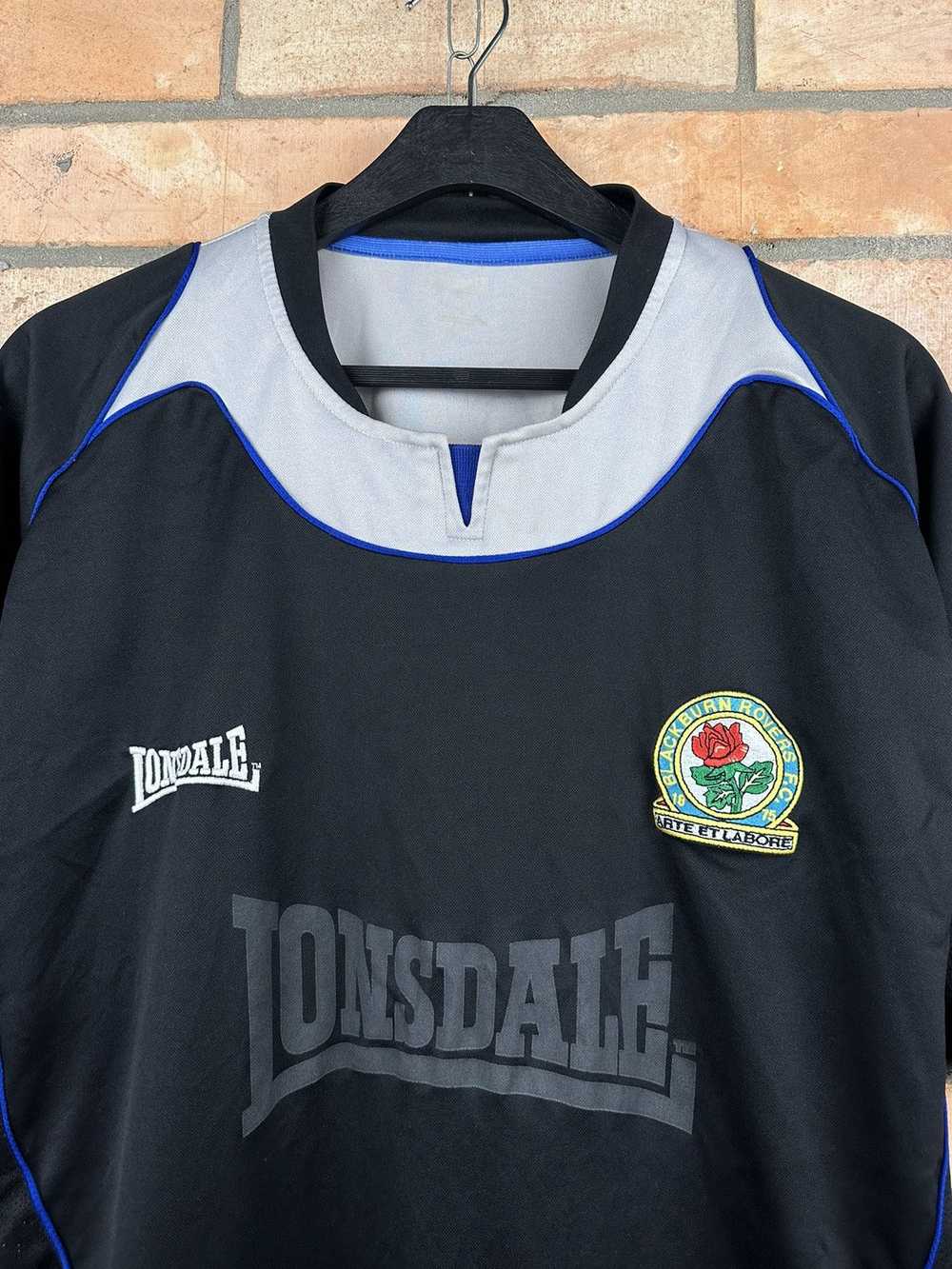 Lonsdale × Soccer Jersey × Vintage Vintage Blackb… - image 4
