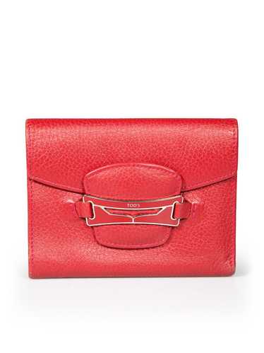 Tod's Red Leather Wallet