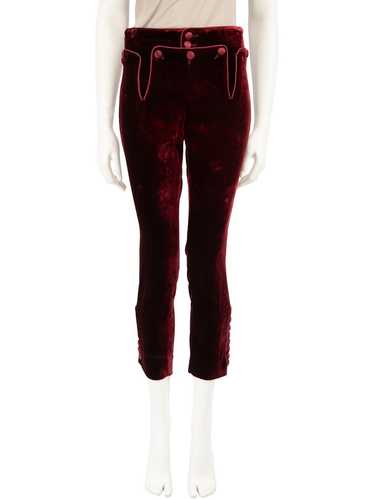 Dsquared2 Red Velvet Slim Trousers