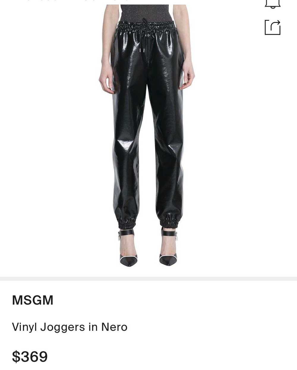 MSGM MSGM vinyl sweat pants joggers - image 4