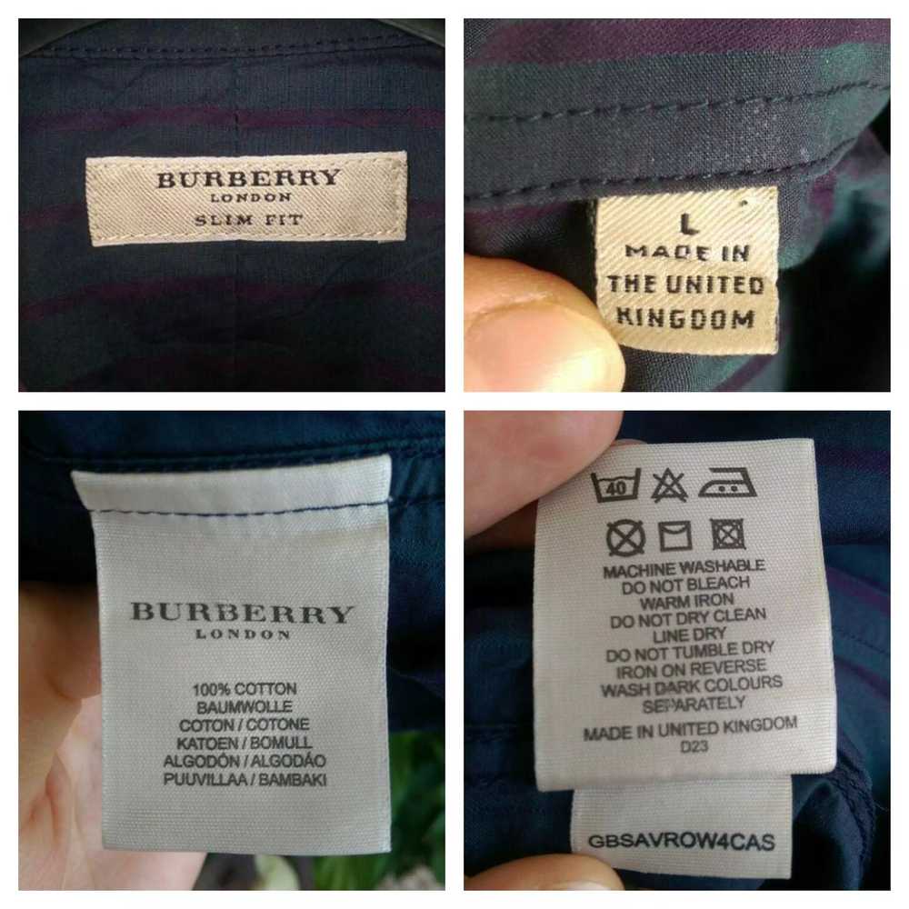 Burberry × Vintage Rare color Burberry Shirt - image 9