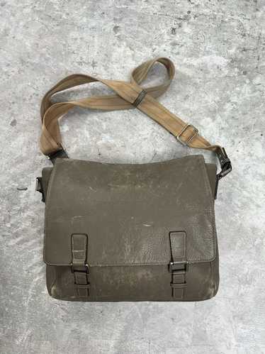 Daks London × Vintage Daks leather messenger bag