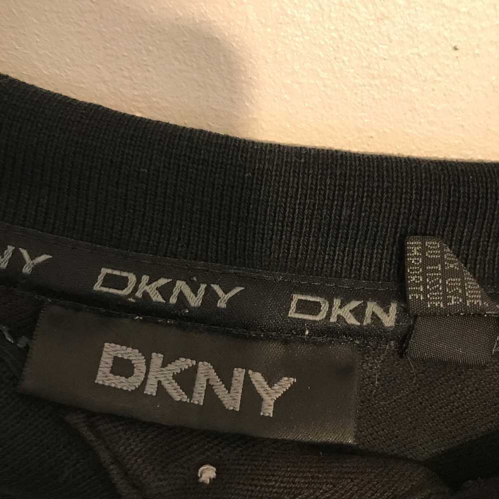 DKNY DKNY Polo Shirt Men's Xl Black 100% Cotton - image 4