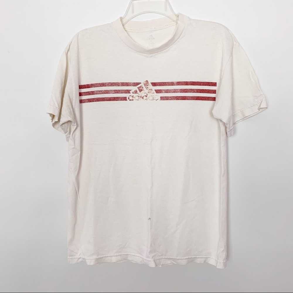 Adidas Vintage Athletic Tee Shirt Graphic T Size … - image 1