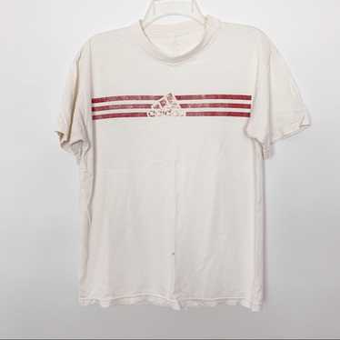 Adidas Vintage Athletic Tee Shirt Graphic T Size … - image 1