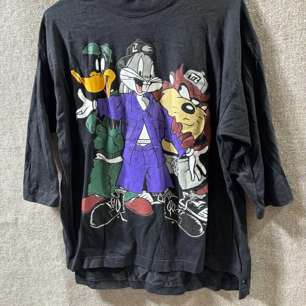 Vtg 1993 Warner Bros Bugs,daffy Taz & T-shirt Sz … - image 1