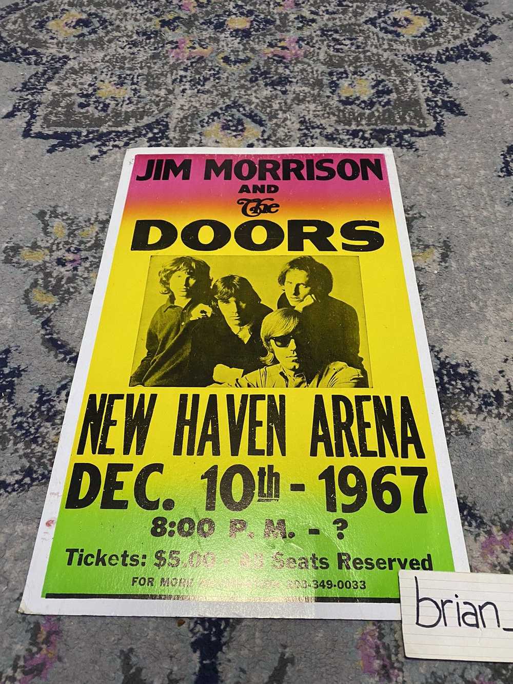 Vintage Jim Morrison and the door 1967 poster - image 4