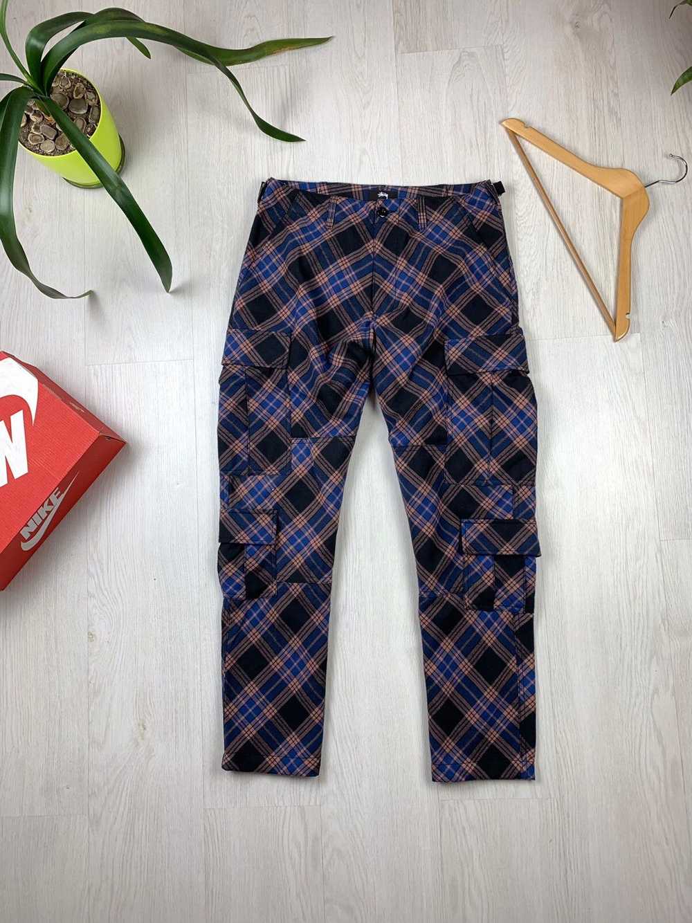 Stussy Stussy Plaid Cargo Pants Size 30 - image 1