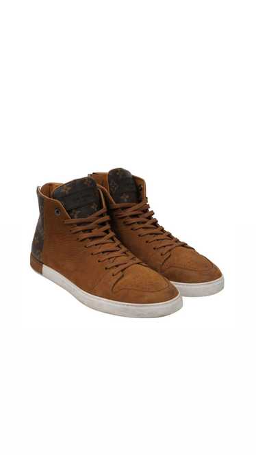Louis Vuitton Line Up Sneakers Brown Tan Mid