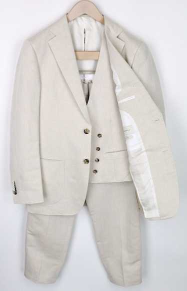 Suitsupply HAVANA UK36R Beige Brown Linen Cotton 3