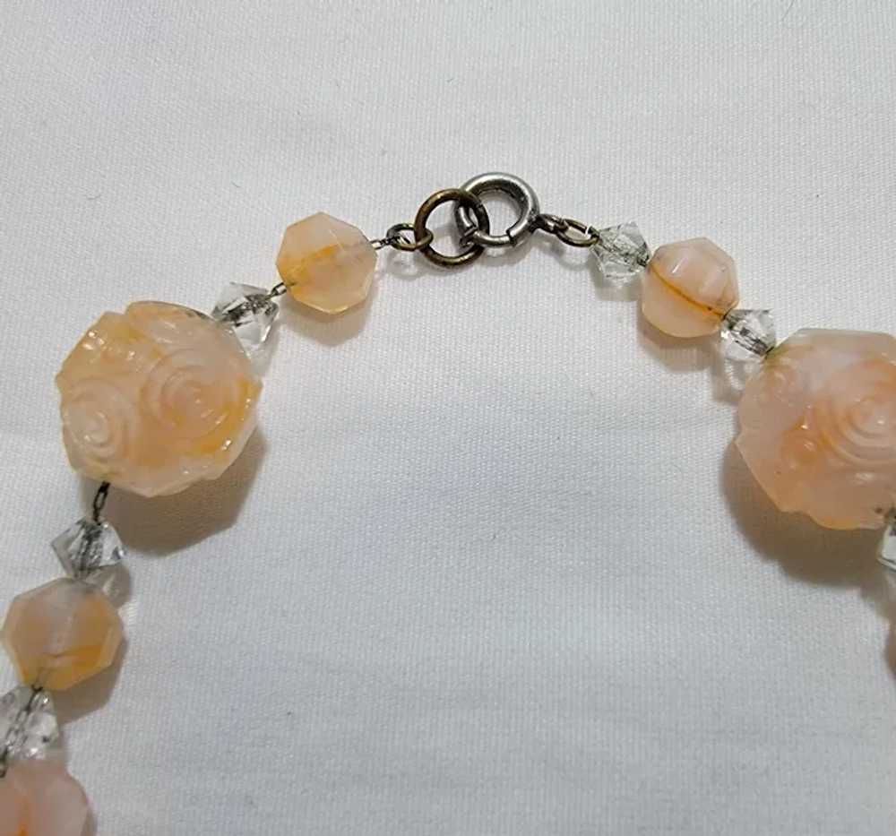 Vintage glass bead necklace - image 12