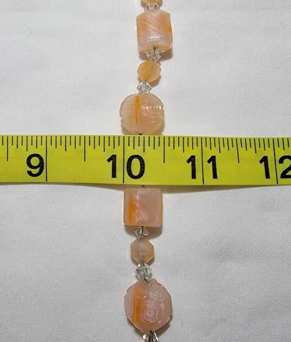 Vintage glass bead necklace - image 3