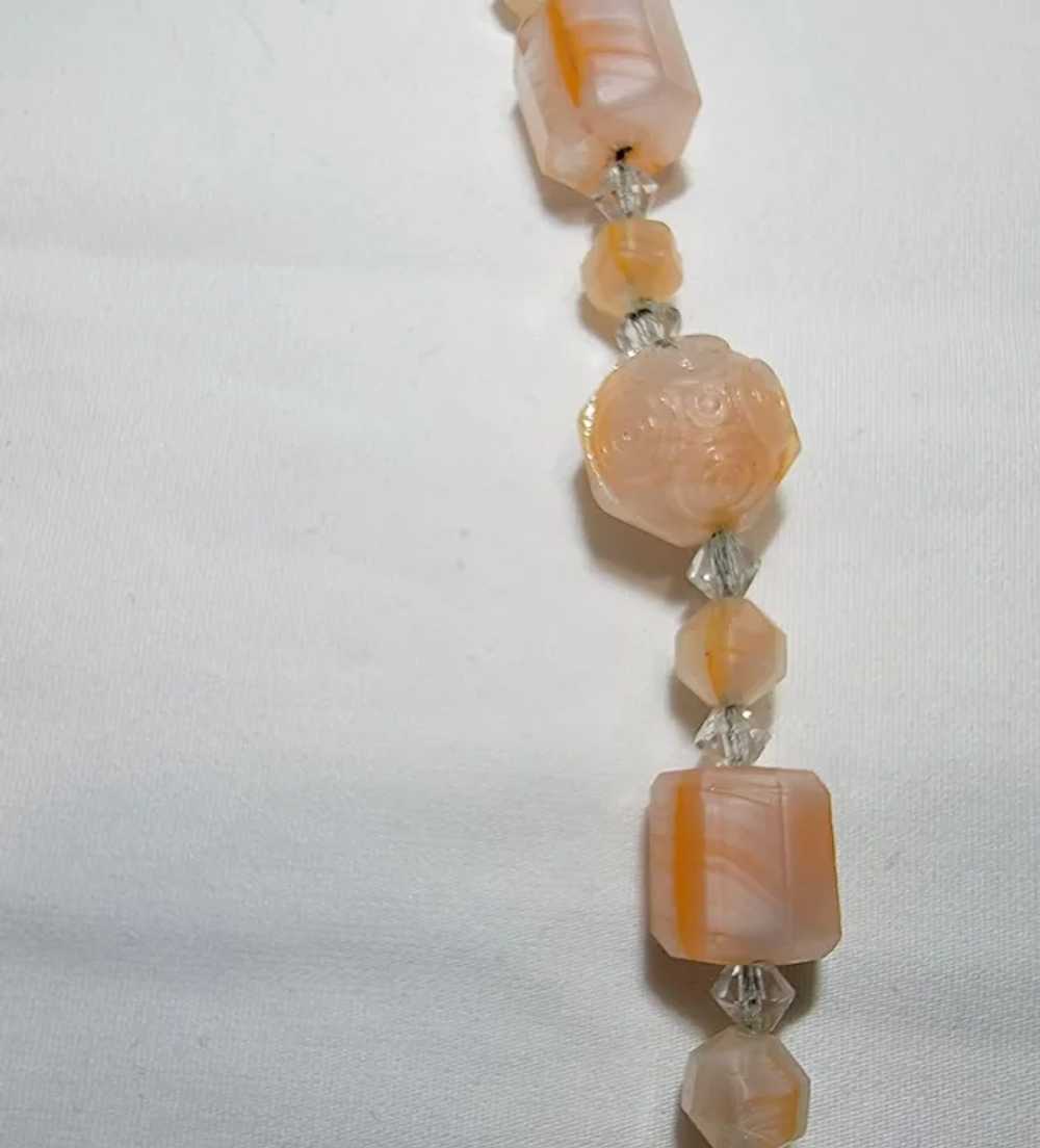 Vintage glass bead necklace - image 6