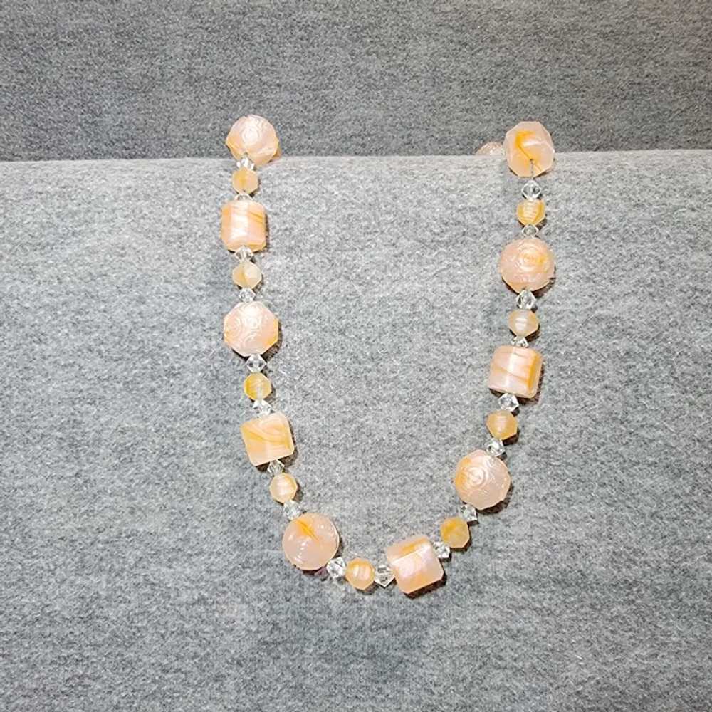 Vintage glass bead necklace - image 8