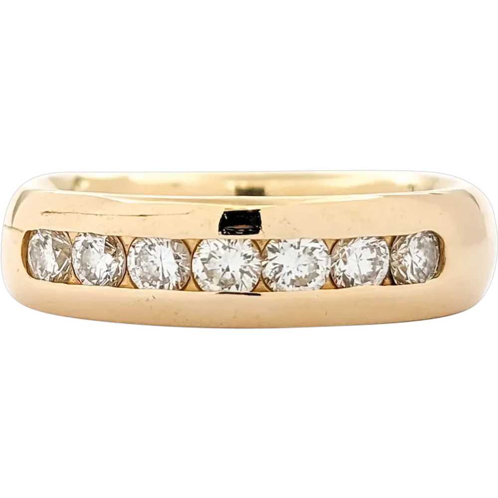 Timeless Channel Set Diamond Band in Yellow Gold - image 1