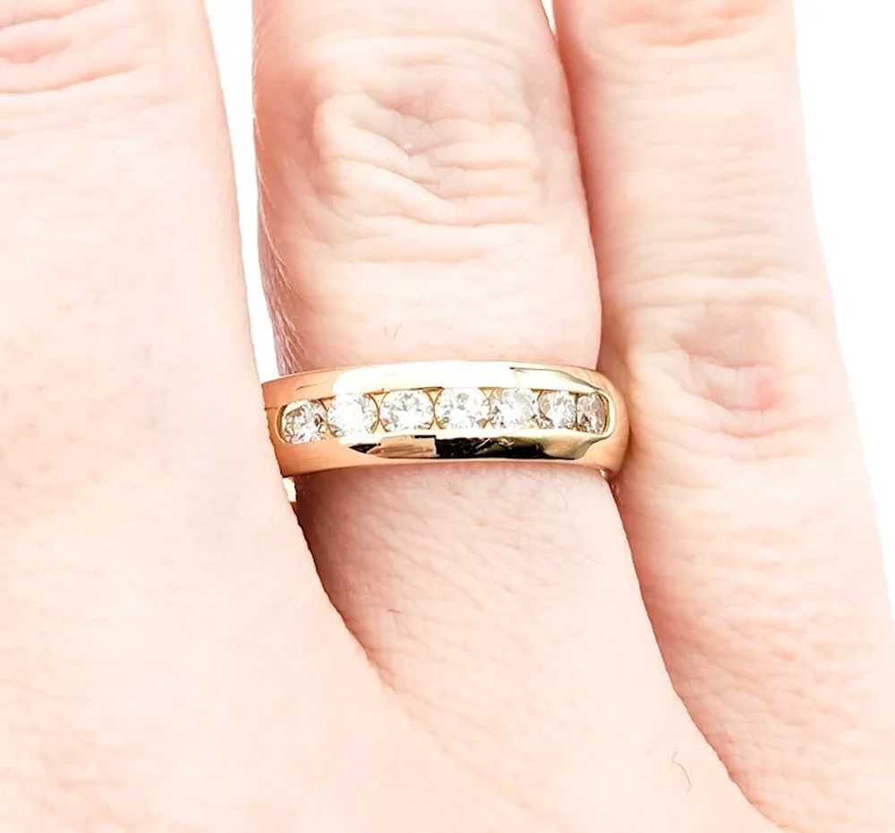 Timeless Channel Set Diamond Band in Yellow Gold - image 4