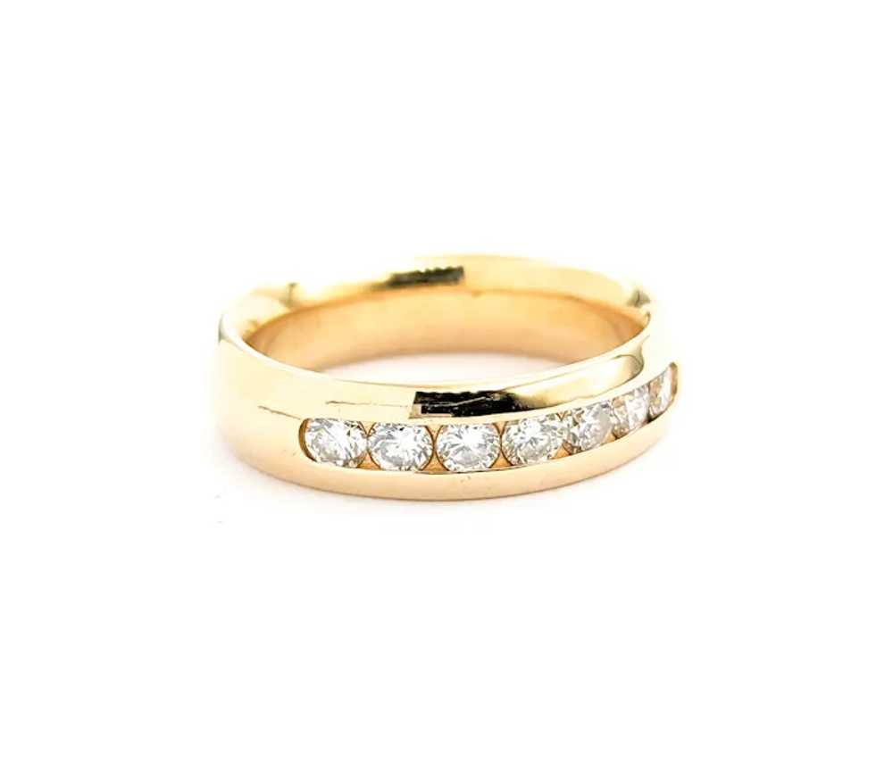 Timeless Channel Set Diamond Band in Yellow Gold - image 6