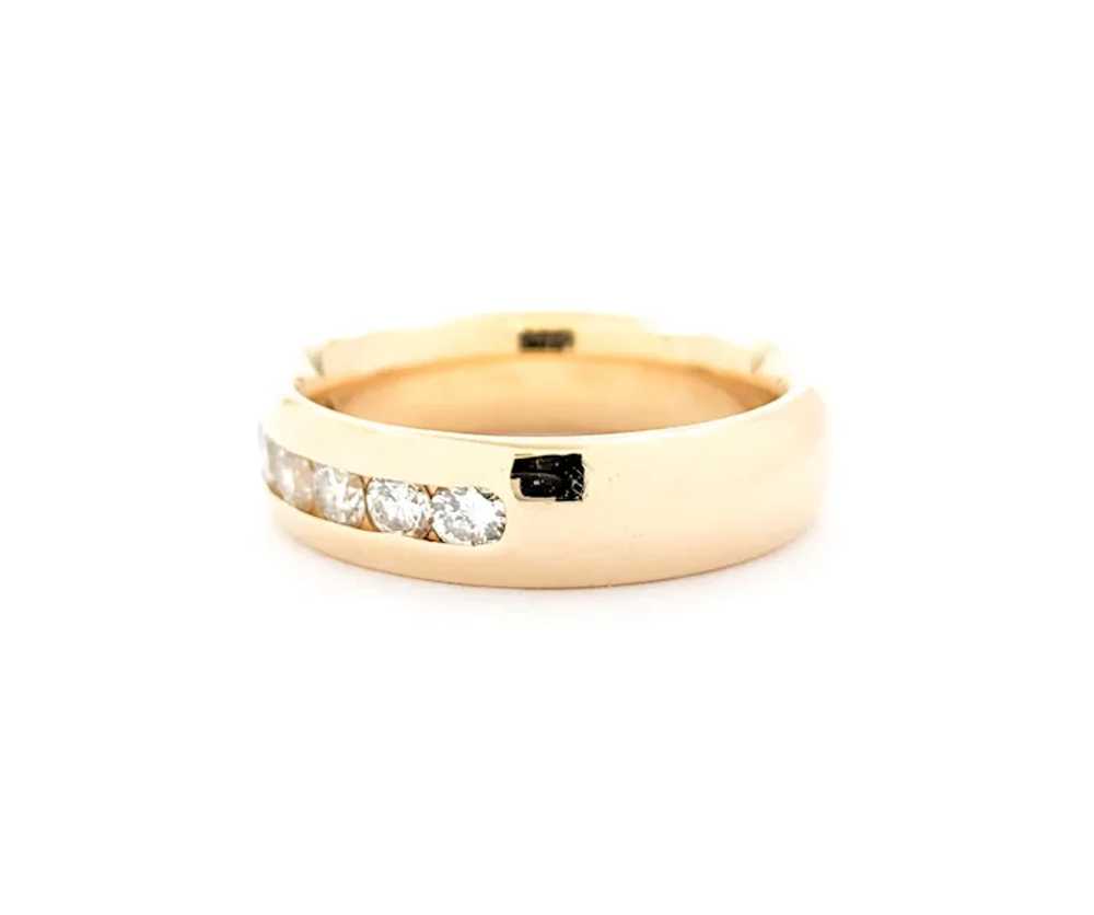 Timeless Channel Set Diamond Band in Yellow Gold - image 7