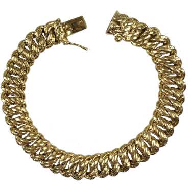 Impressive Early 20th C Reversible Gold Filled Br… - image 1