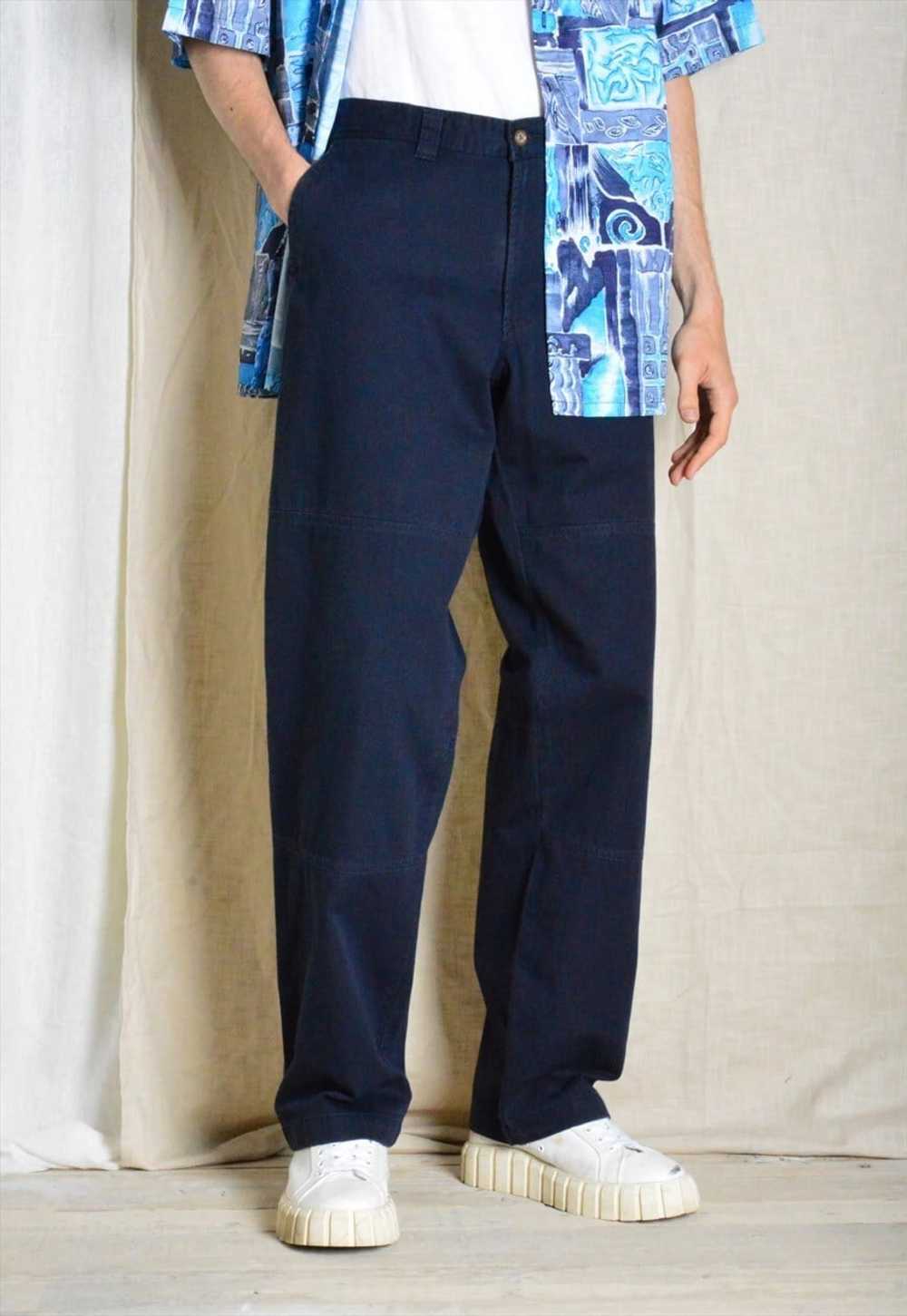 Y2K Dockers Navy Blue Minimalist Pants - image 1