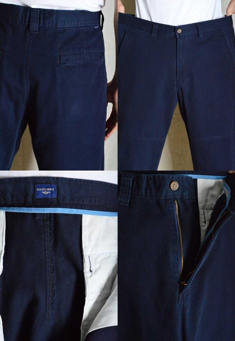 Y2K Dockers Navy Blue Minimalist Pants - image 4