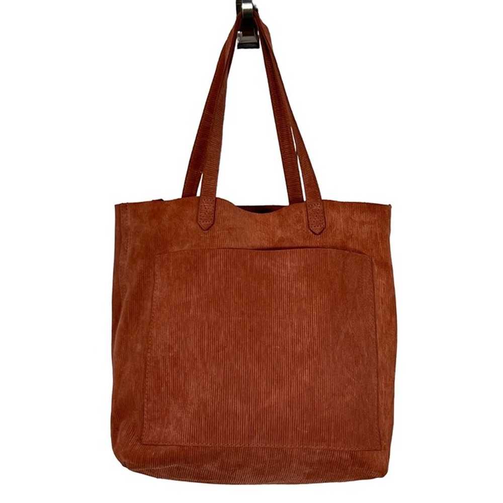 NWOT MADEWELL Transport Corduroy Suede Tote Russe… - image 1