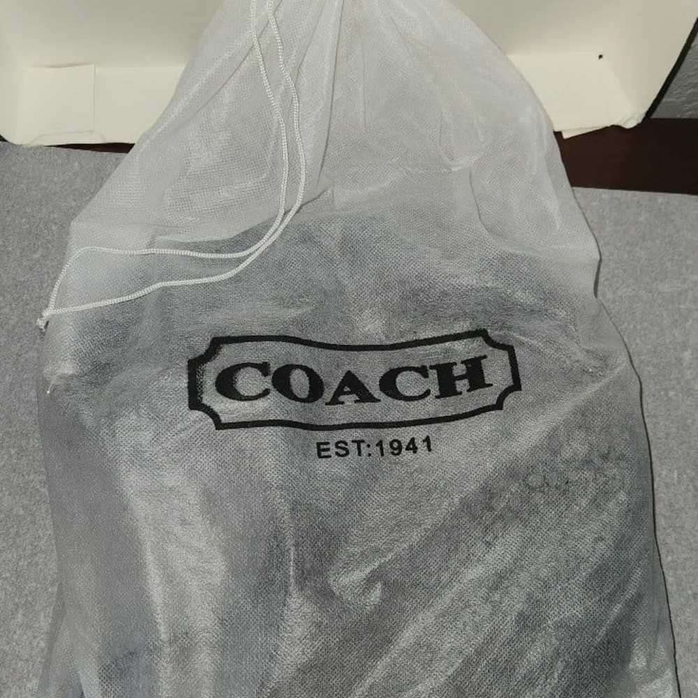 Coach black and white purse - image 9