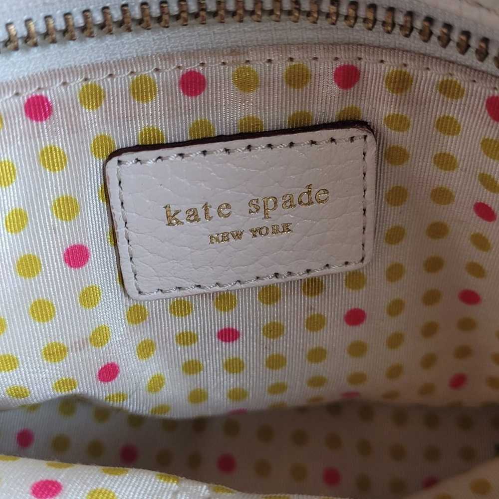 Kate Spade White Dot Noel Handbag Satchel Purse W… - image 6