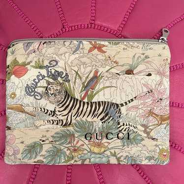 Gucci Tiger Zip Pouch Upcycled from Authentic Guc… - image 1
