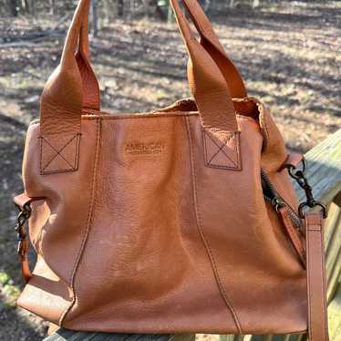 American Leather Co. Ada Triple Entry Leather Satc