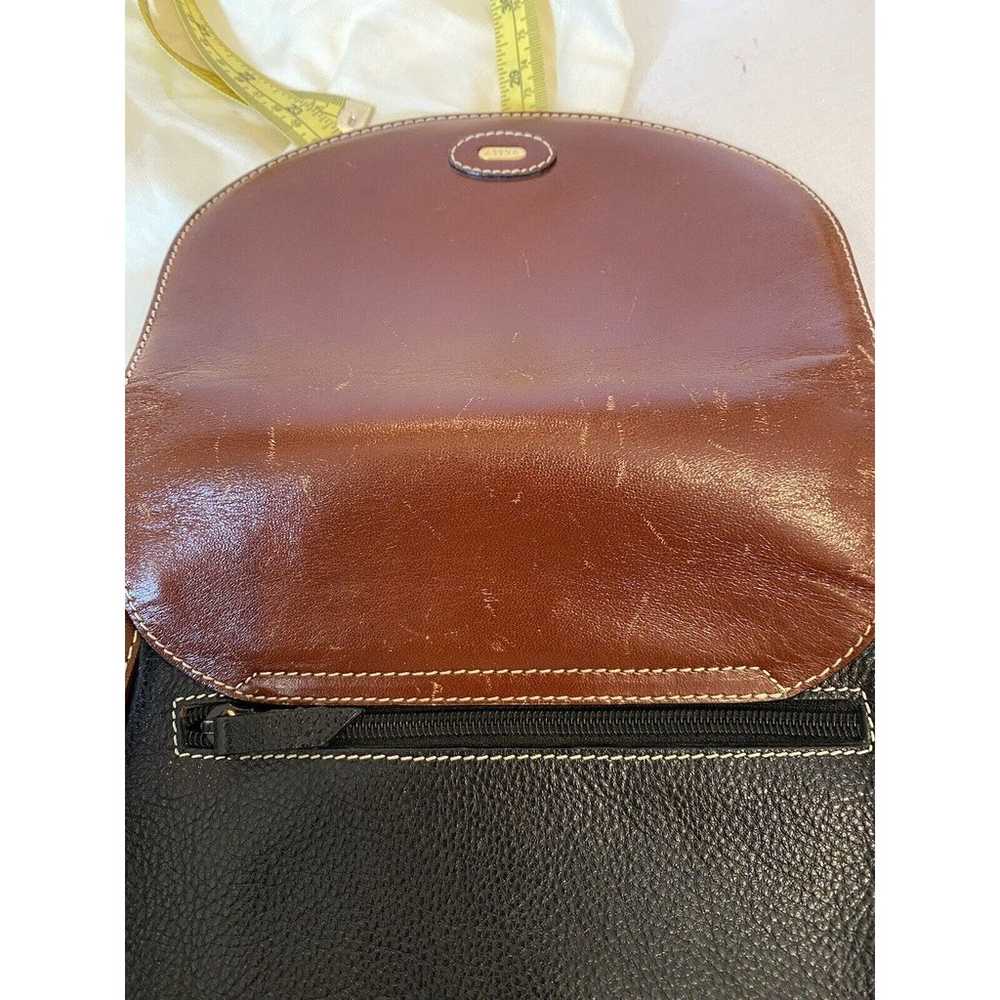 Vintage BALLY Crossbody Bag Two Tone Black Brown … - image 7