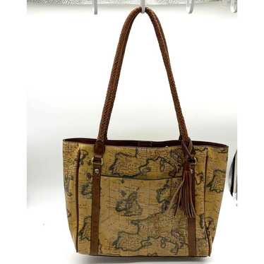 Patricia Nash Leather Handbags Cameley Tote Brown 