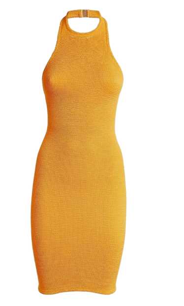 Hunza G Hunza G Orange Halterneck Polly Dress