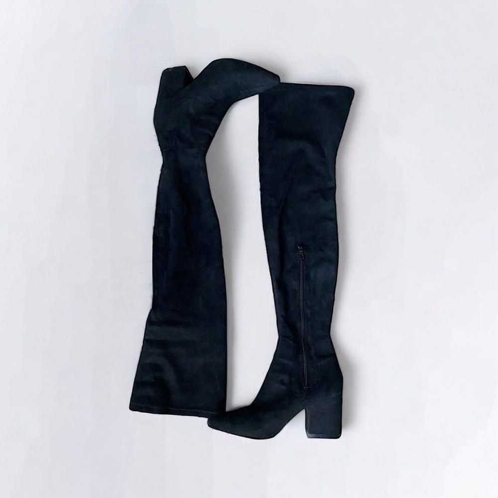 Thigh high suede boots - image 3