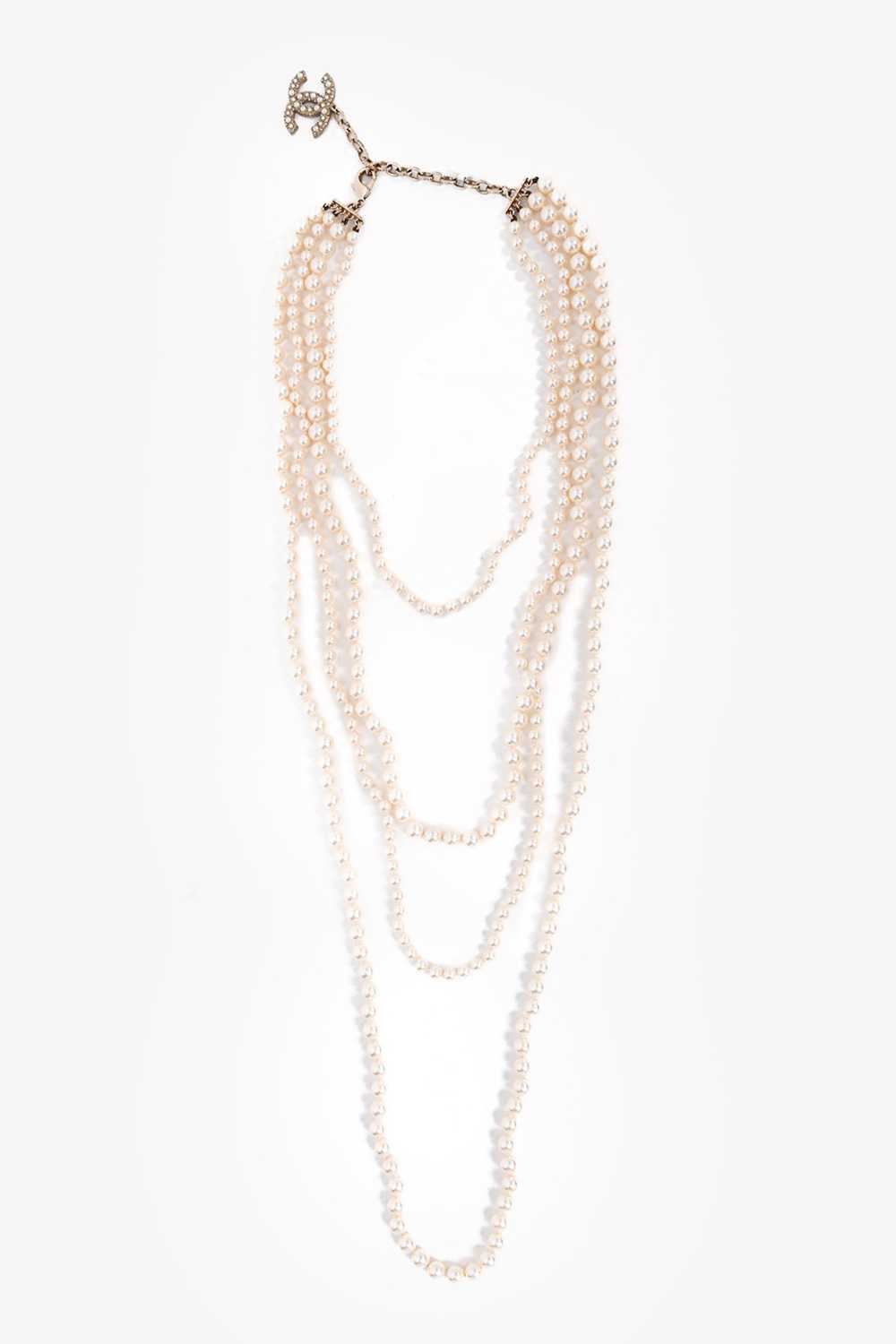 Pre-loved Chanel™ 2014 Multi-strand Layered Faux … - image 3