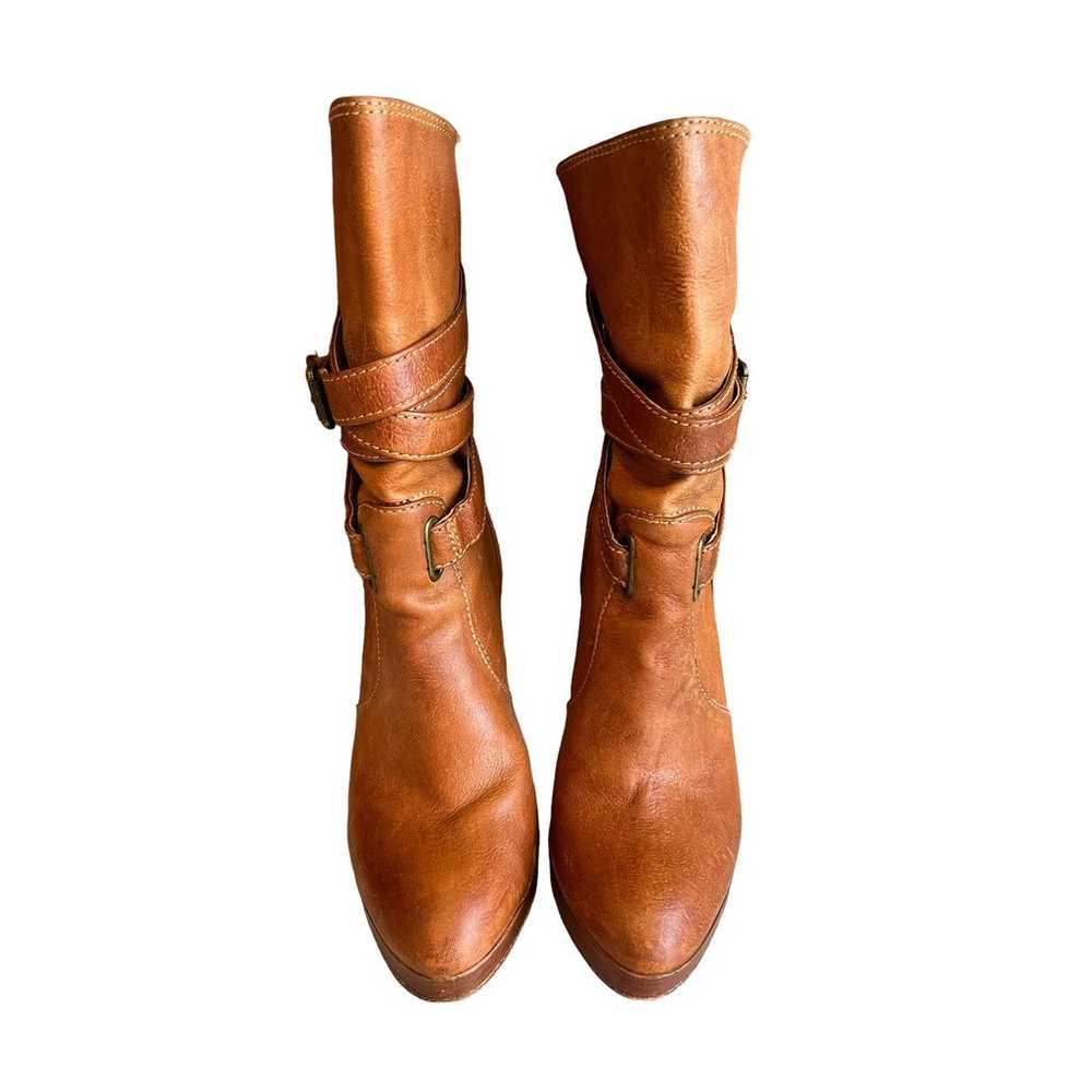 Frye Harlow Multi Strap Leather Platform Boots 7 - image 3