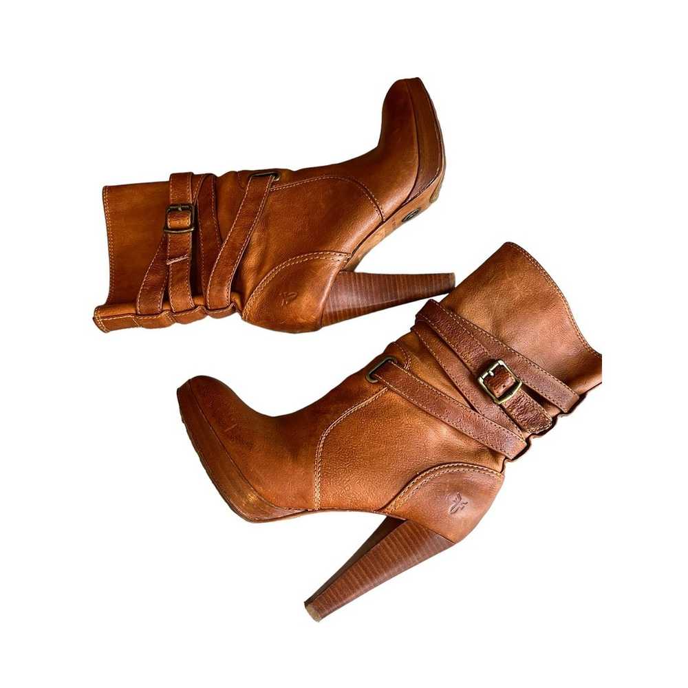 Frye Harlow Multi Strap Leather Platform Boots 7 - image 7