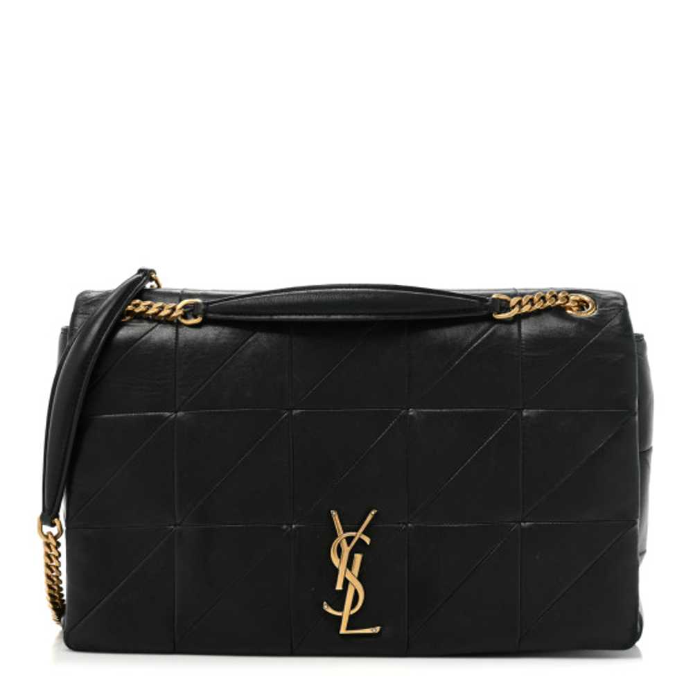 SAINT LAURENT Lambskin Patchwork Monogram Large J… - image 1