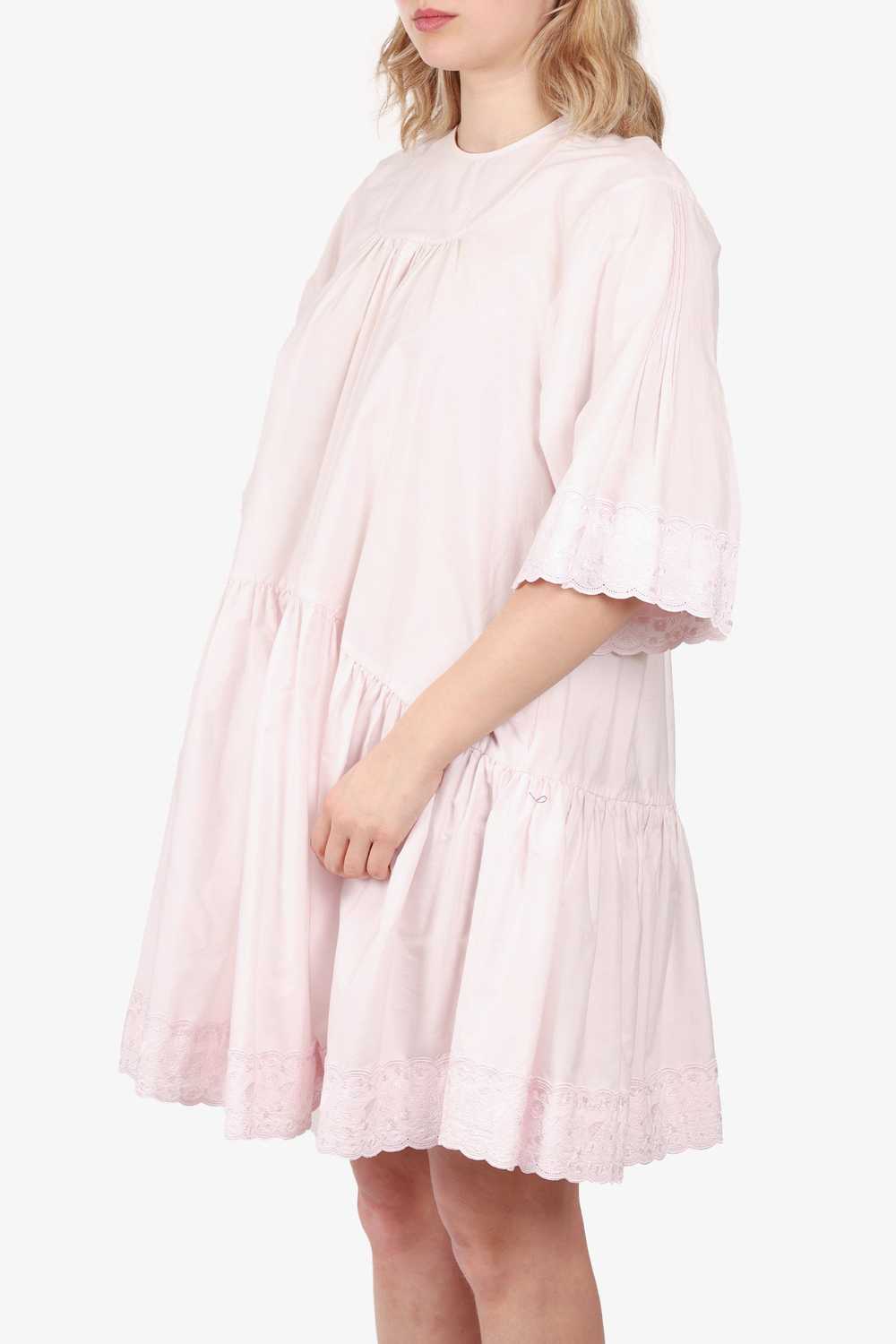 Simone Rocha Pink Lace Drop Waist Dress Size 6 - image 2