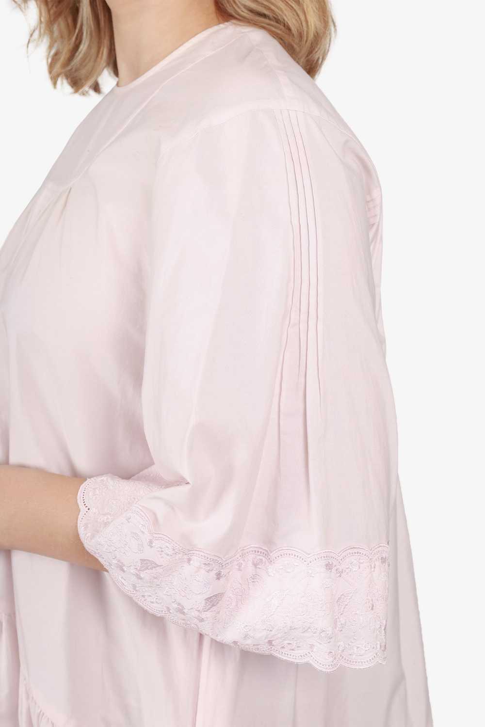 Simone Rocha Pink Lace Drop Waist Dress Size 6 - image 3